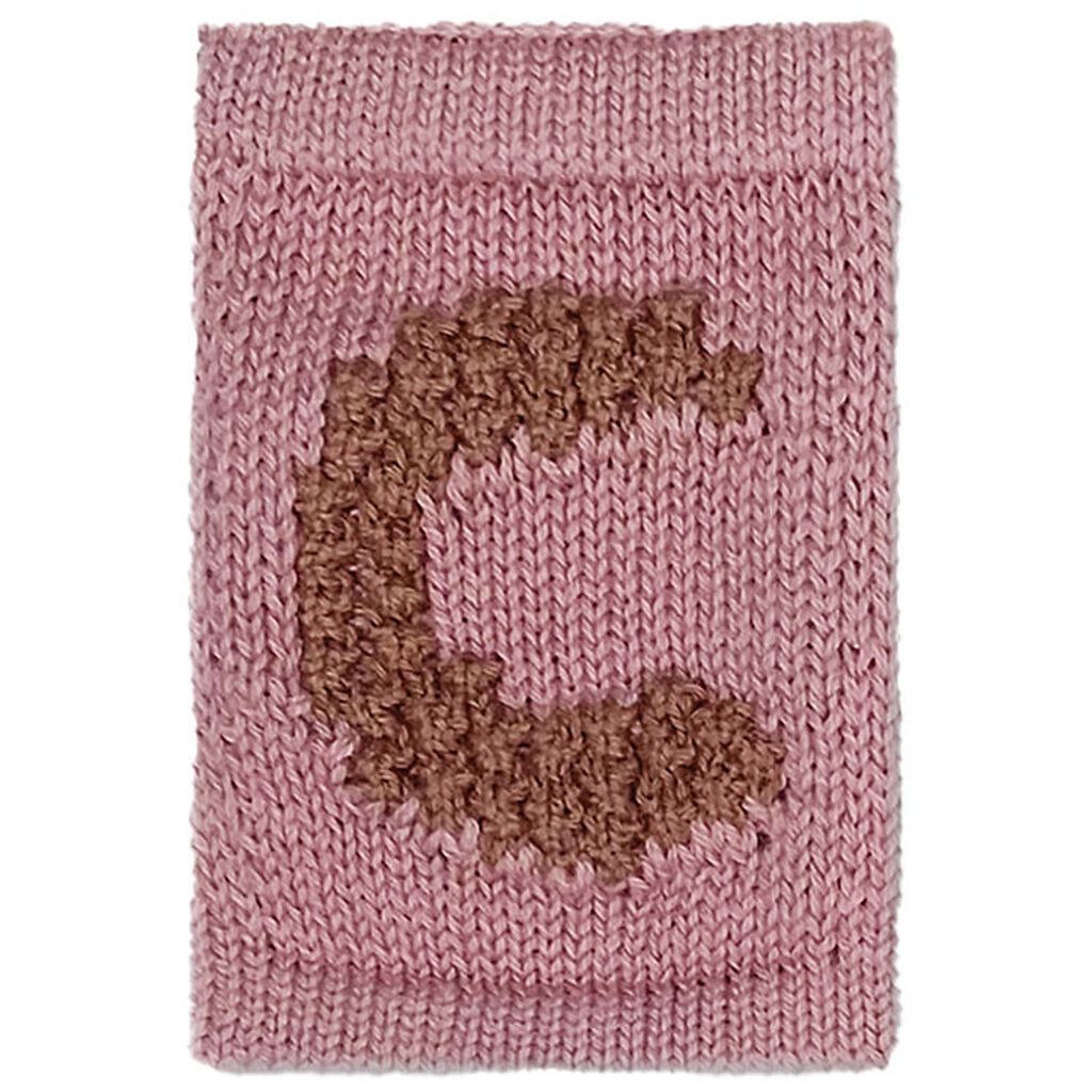 Smallstuff Strikket Bogstav - C - Rosa Alfabet