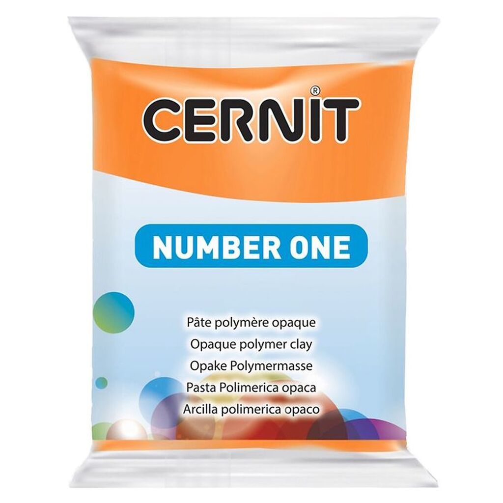Cernit Polymer Ler - Number One - Orange
