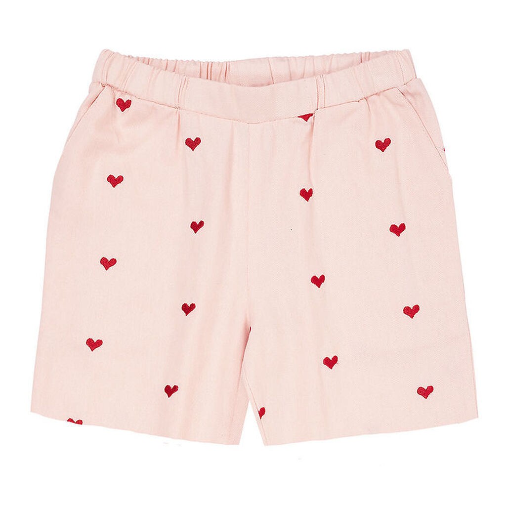 Copenhagen Colors Shorts - Twill Heart - Dusty Rose m. Berry Hea