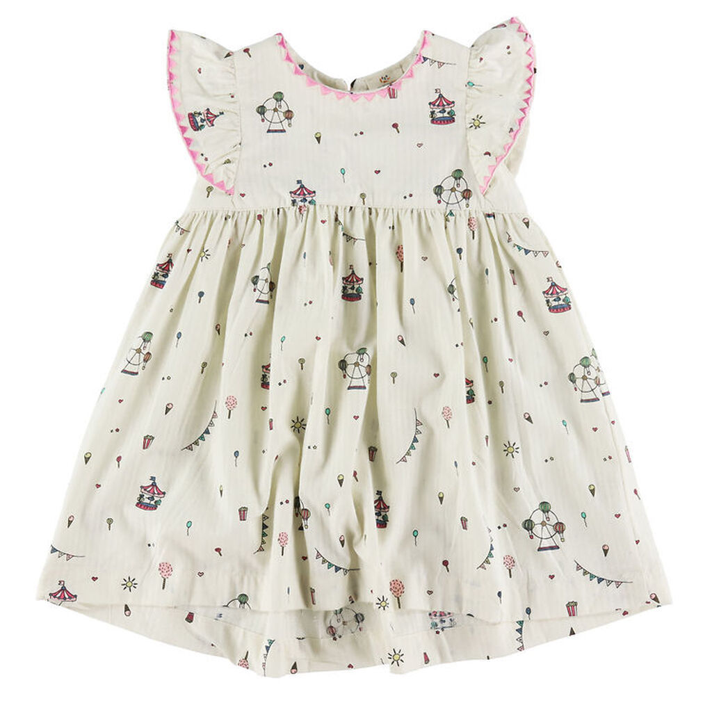 Copenhagen Colors Kjole - Cream Tivoli Print