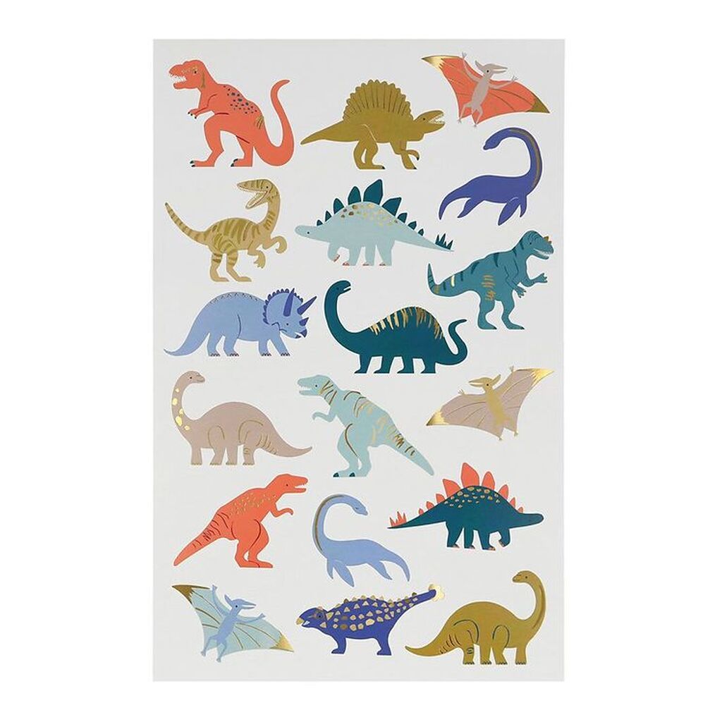 Meri Meri Tatoveringer - Dinosaurs Tattoo Sheet
