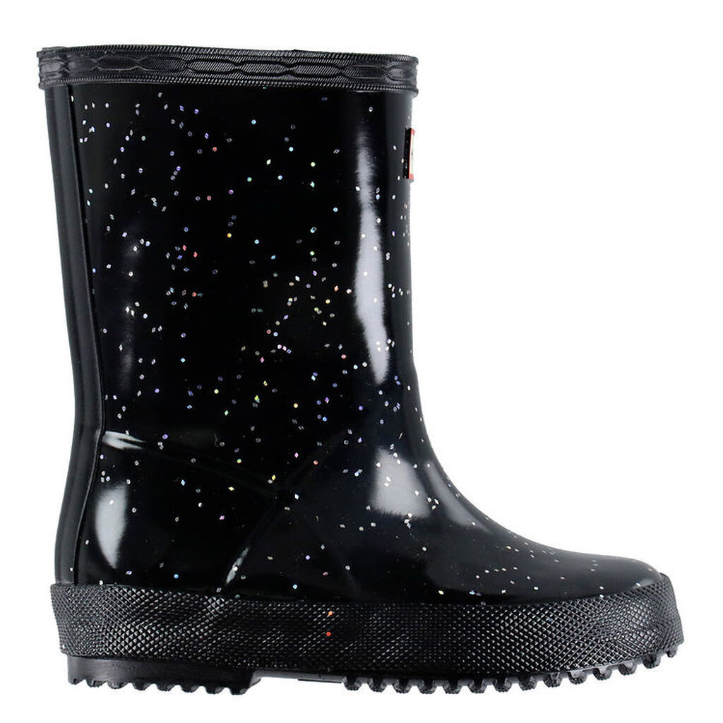 Hunter Gummistøvler - Kids First Giant Glitter - Sort