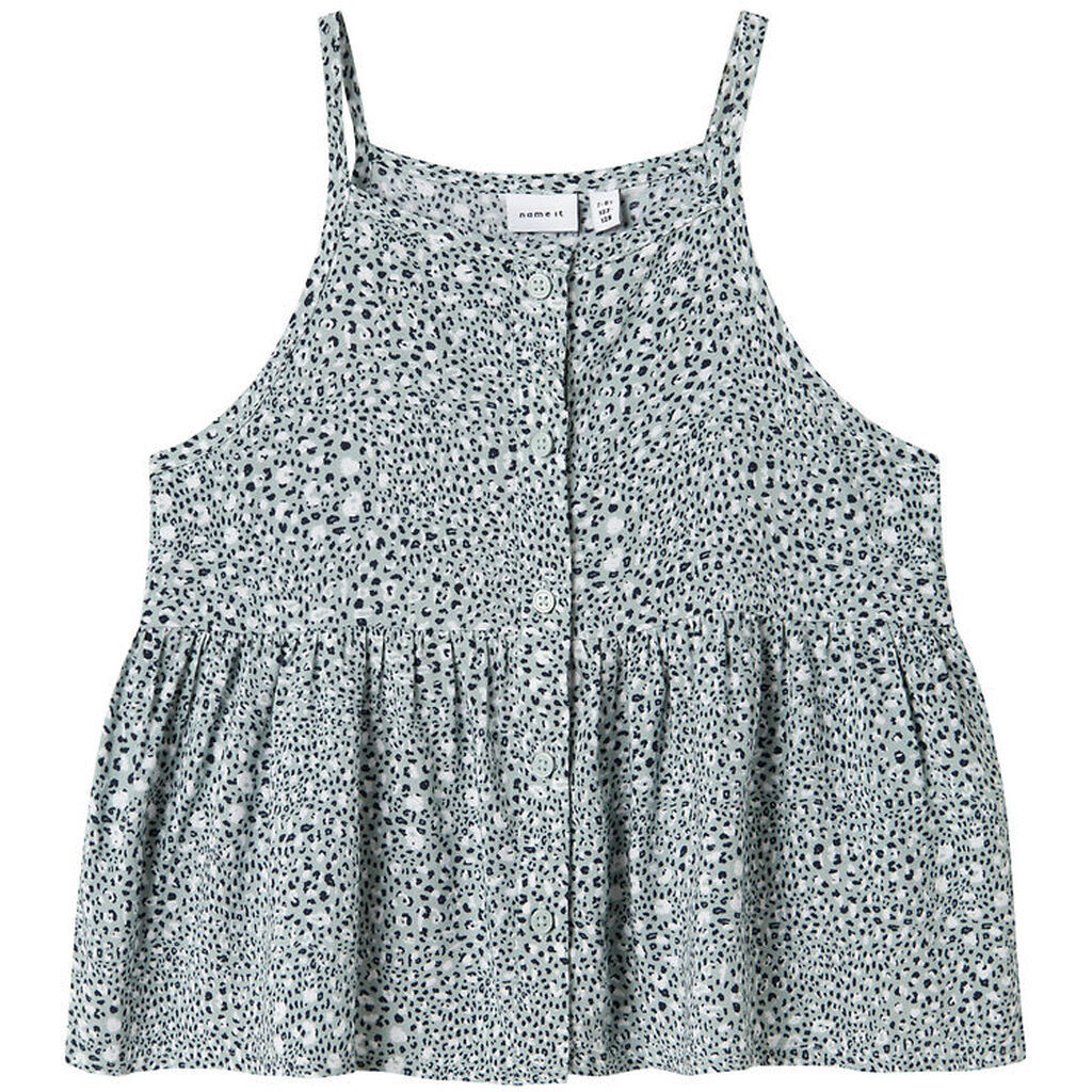 Name It Top - NkfJilli - Strap - Aqua Gray/Leo