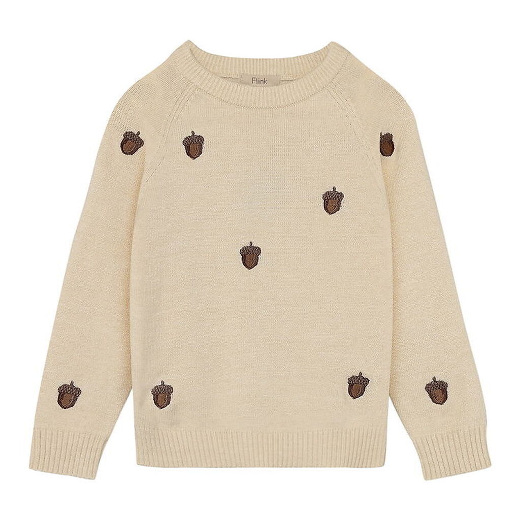 Fliink Bluse - Strik - Benna - Acorn - Sandshell