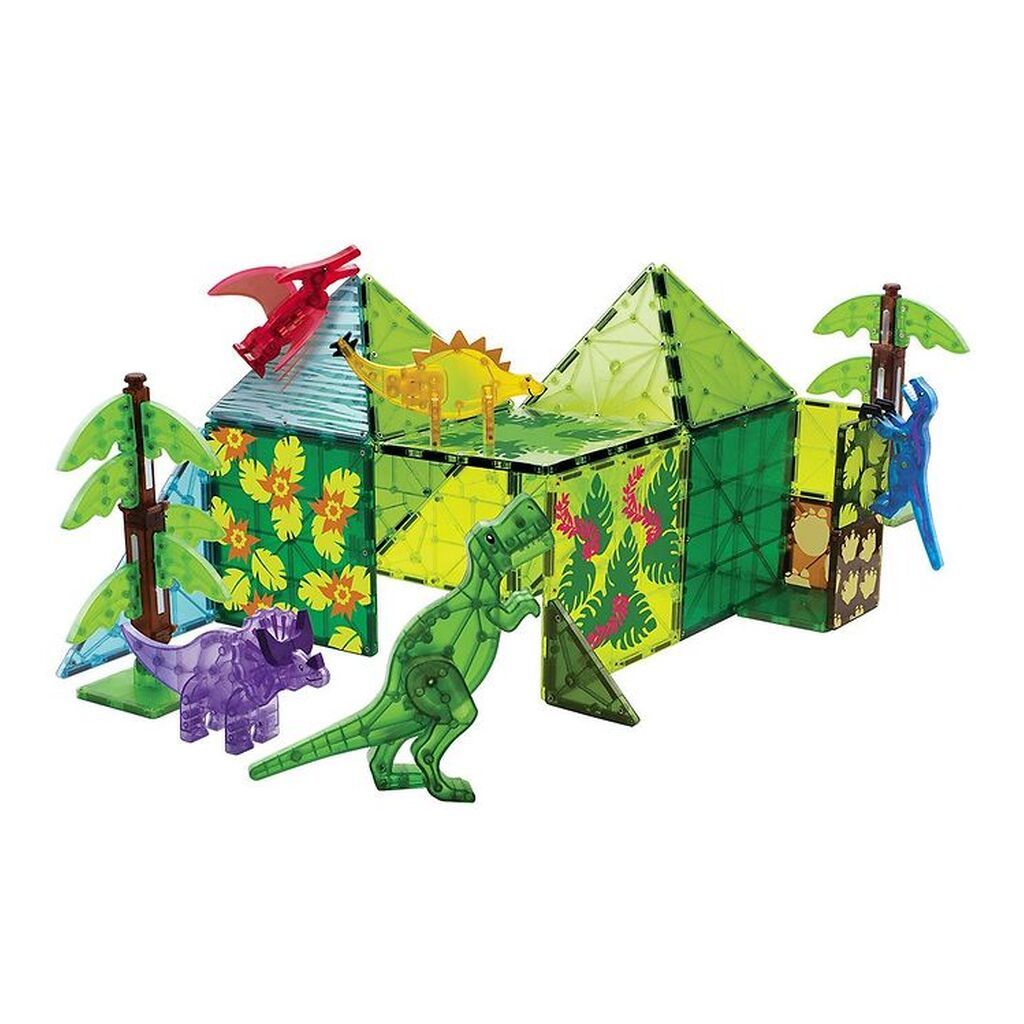 Magna-Tiles Magnetsæt - 50 Dele - Dino World XL