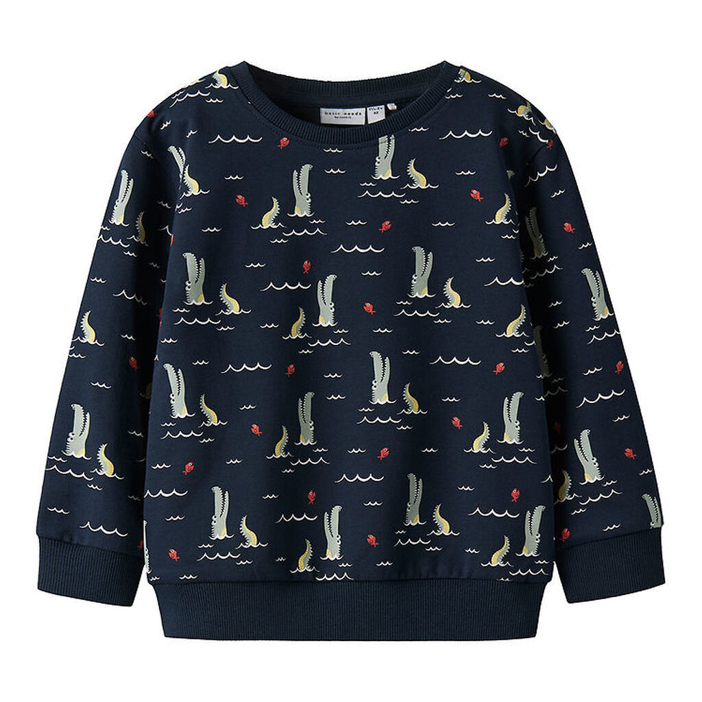 Name It Sweatshirt - NmmVermo - Navy Blazer/Fish alligator
