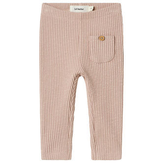 Lil' Atelier Leggings - Rib - NbfRaja - Shadow Gray