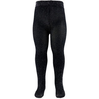 Condor Strømpebukser - Sort m. Glimmer