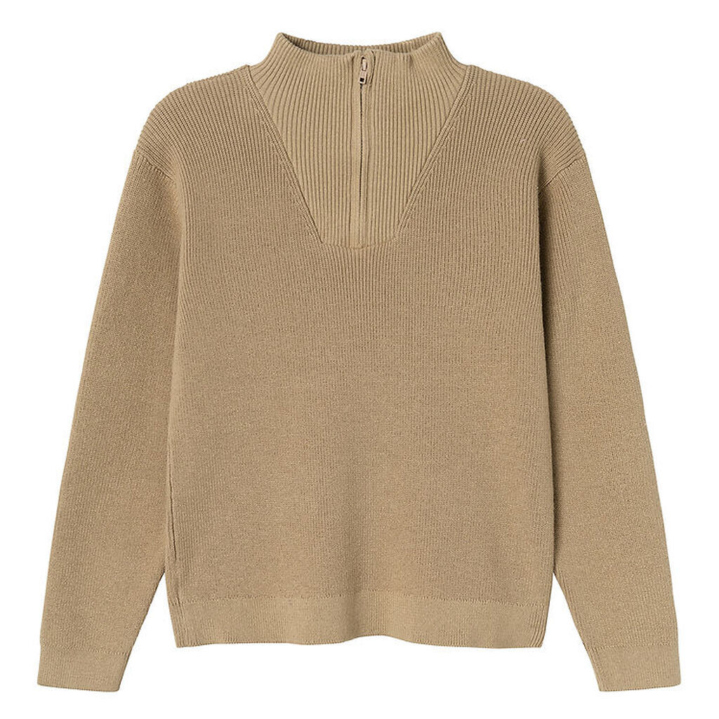 Name It Bluse - Strik - Noos - NkmNesolle - Weathered Teak