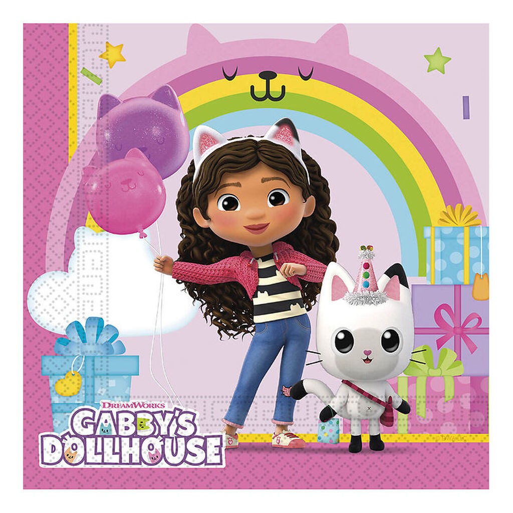 Decorata Party Servietter - 20-pak - 33x33 cm - Gabby's Dollhous