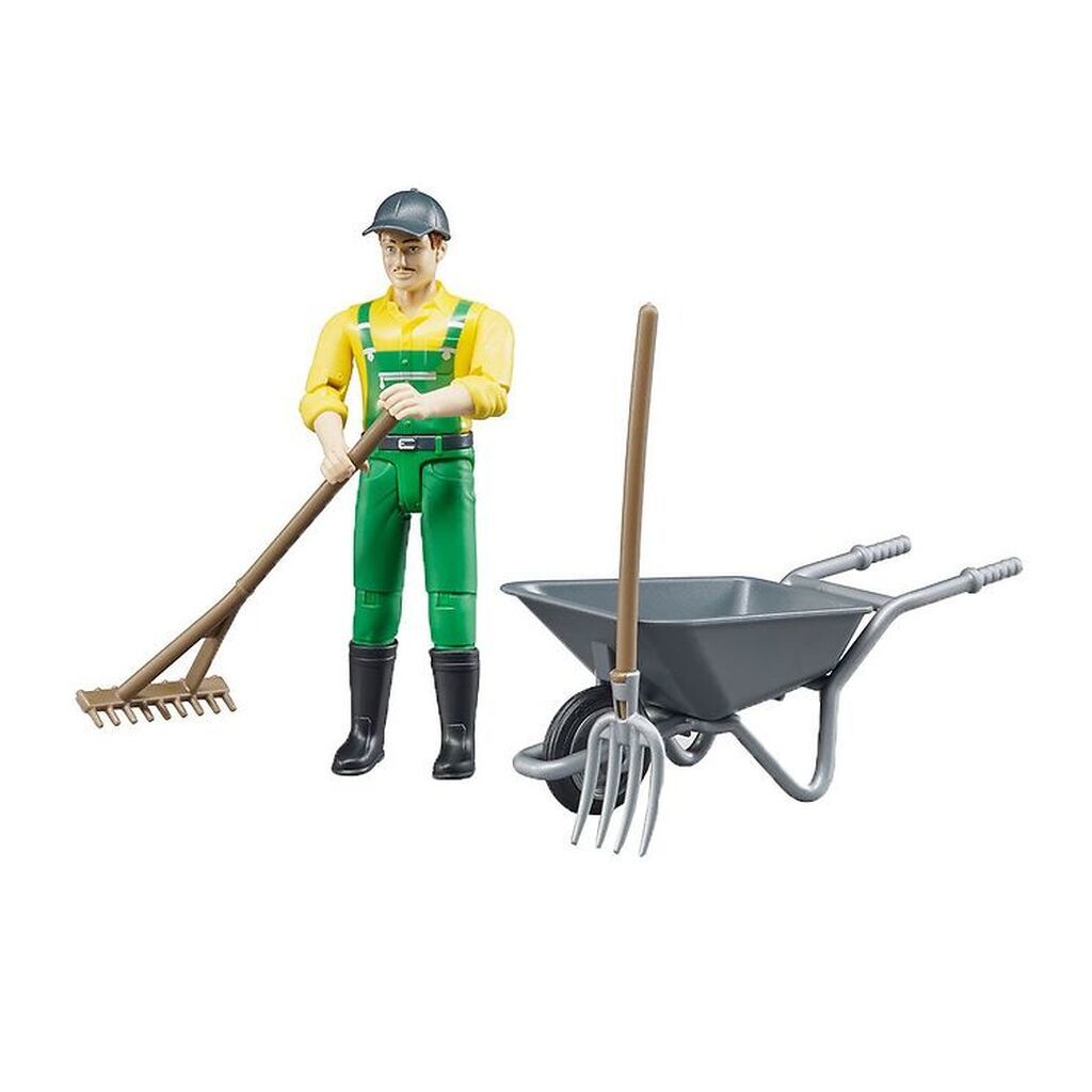 Bruder Figur - bworld - Landmand m. Tilbehør - 62610