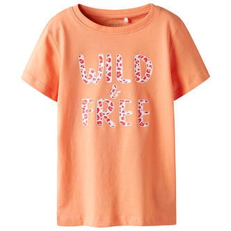 Name It T-shirt - Noos - NkfVanaya - Papaya Punch/Wild & Free