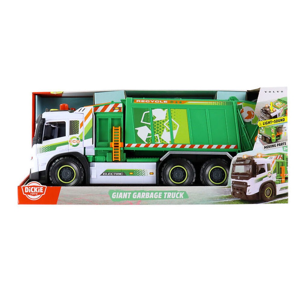 Dickie Toys Arbejdsmaskine - Stor Skraldebil - Lys/Lyd