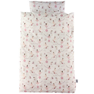 Nørgaard Madsens Sengetøj - Voksen - Off-White m. Blommefarvet B