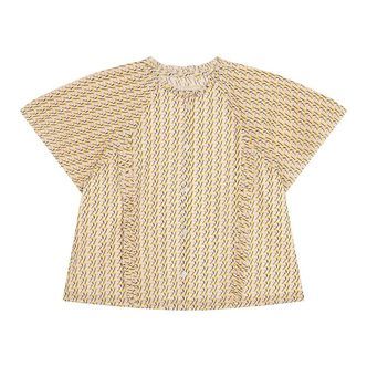 Zadig & Voltaire Top - Gold Yellow m. Mønster