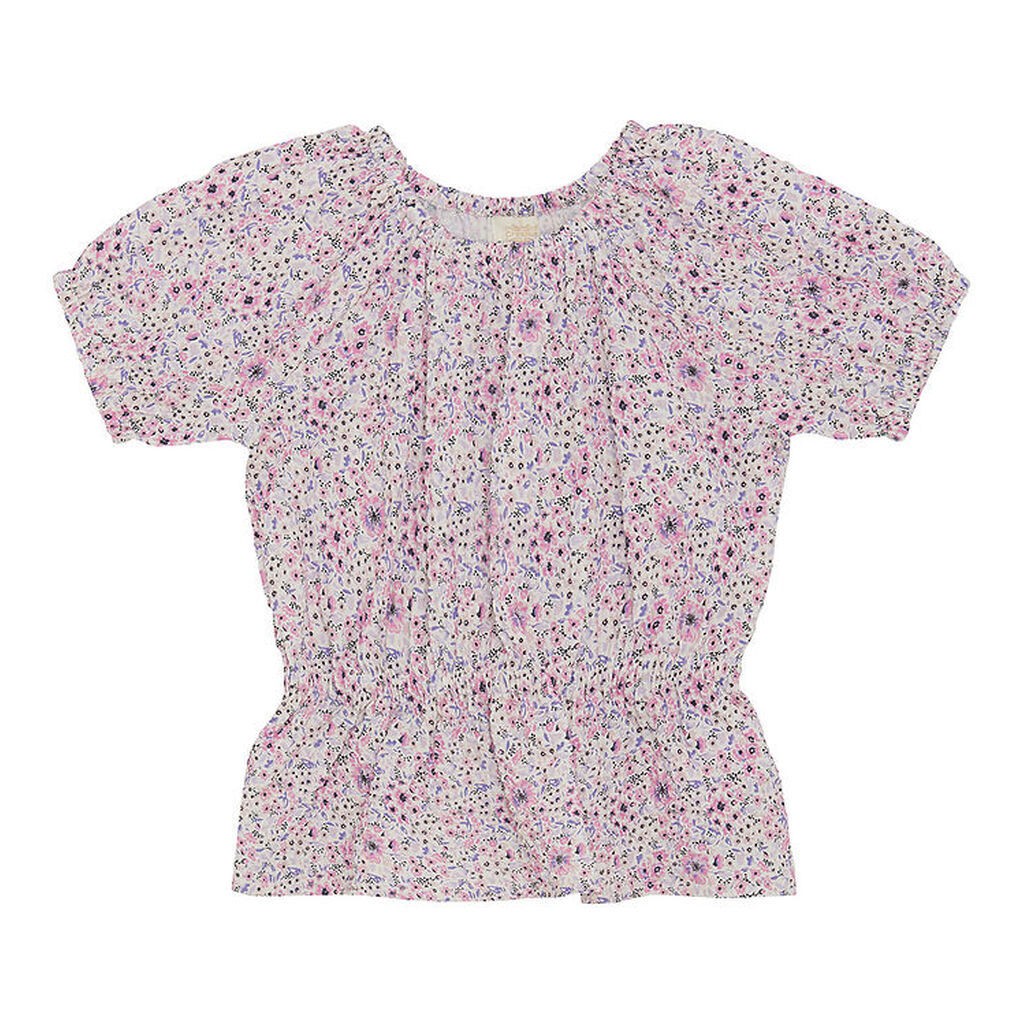 Creamie Top - Buttercream m. Blomster