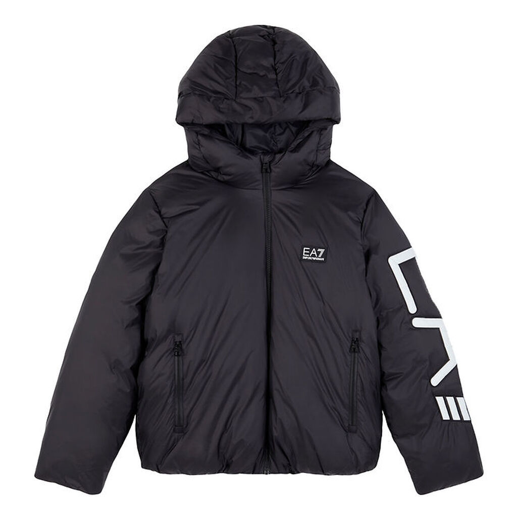 EA7 Dynejakke - Armani Blue m. Hvid