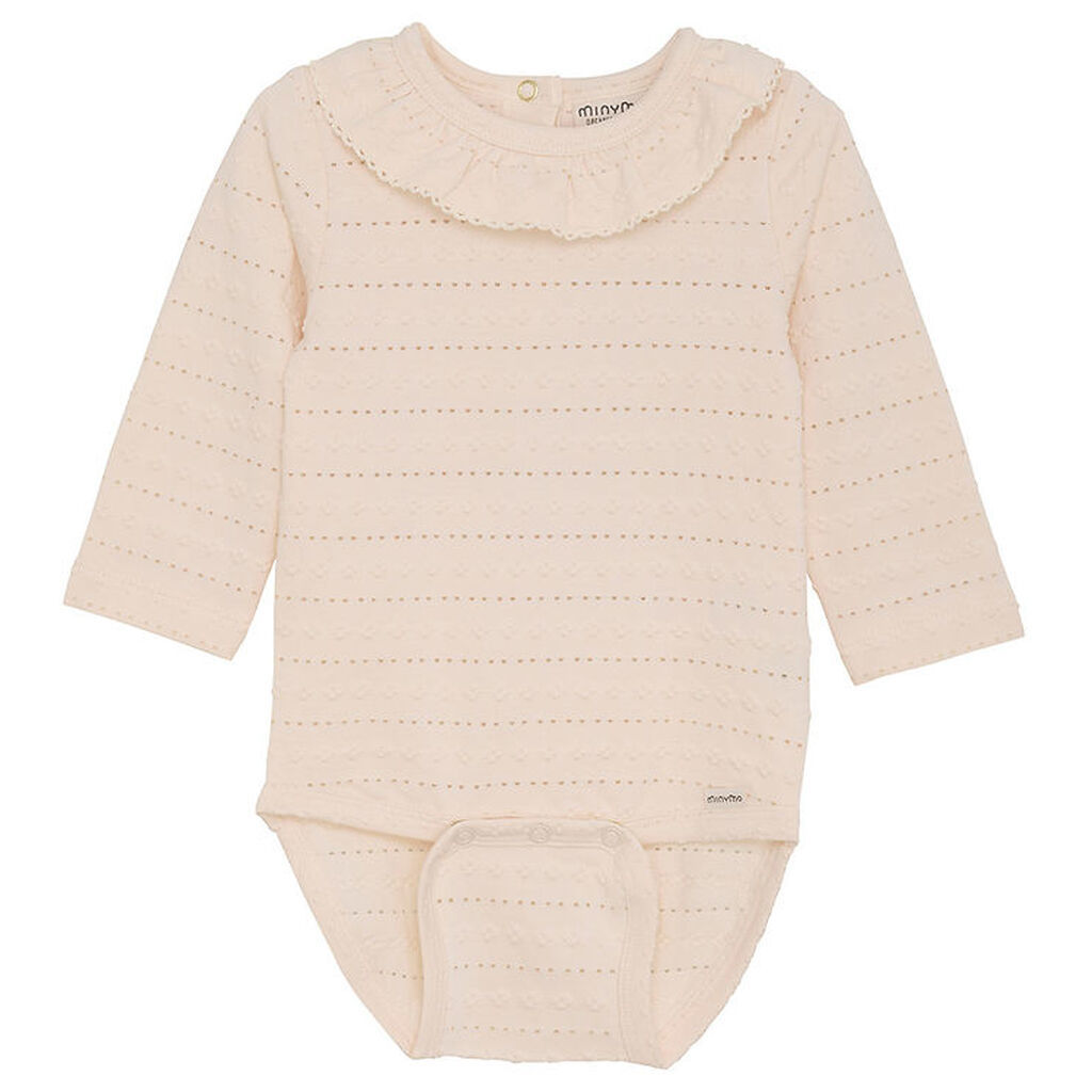 Minymo Body l/æ - Jacquard - Pink Champagne