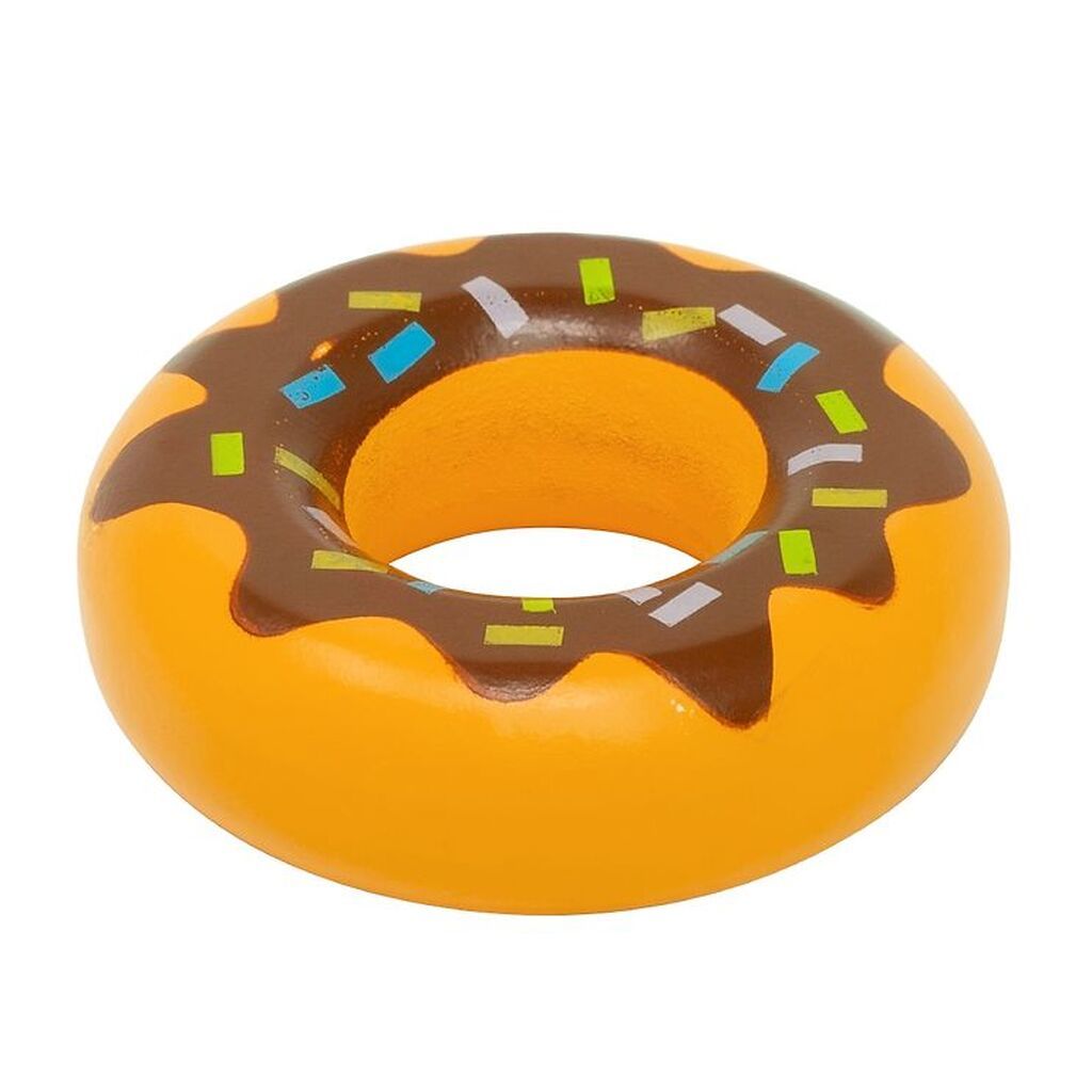MaMaMeMo Legemad - Træ - Donut m. Brun Glasur