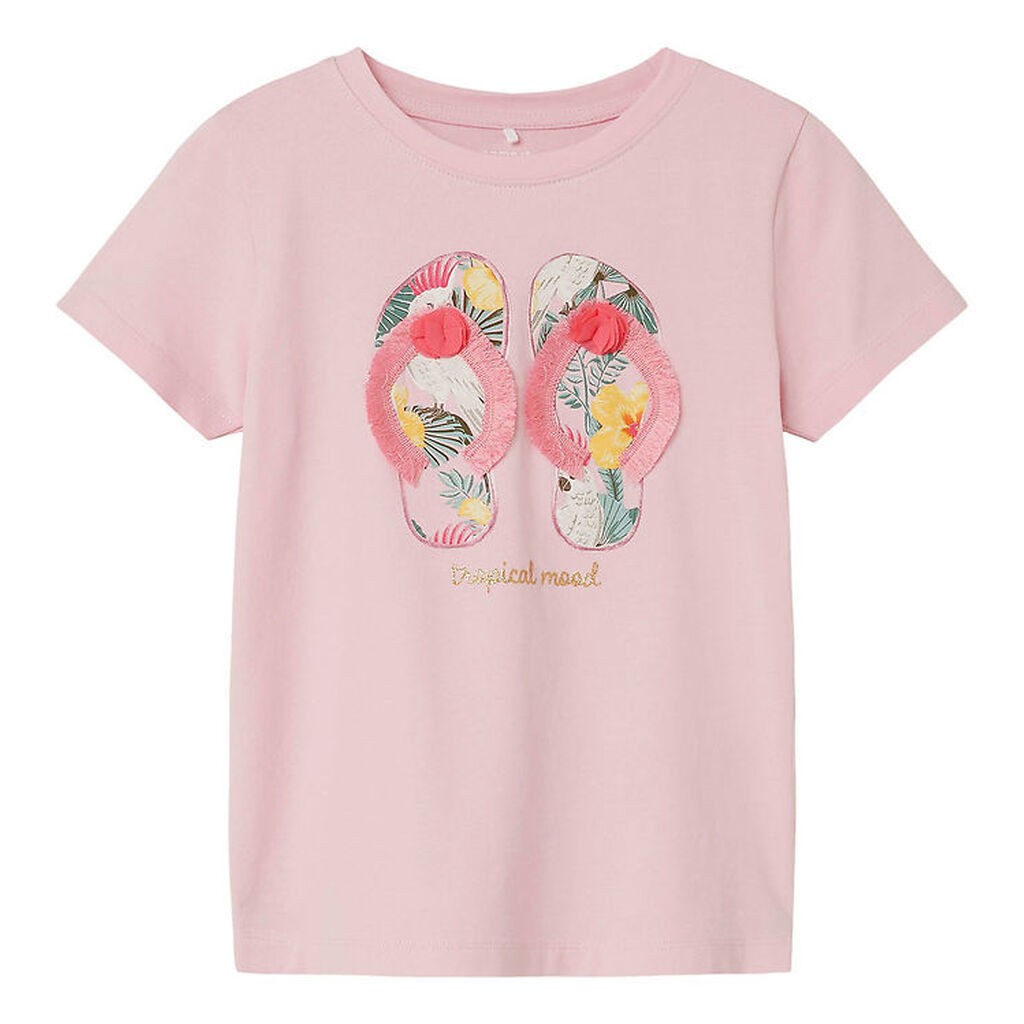 Name It T-shirt - NmfPfransisca - Parfait Pink m. Klipklapper