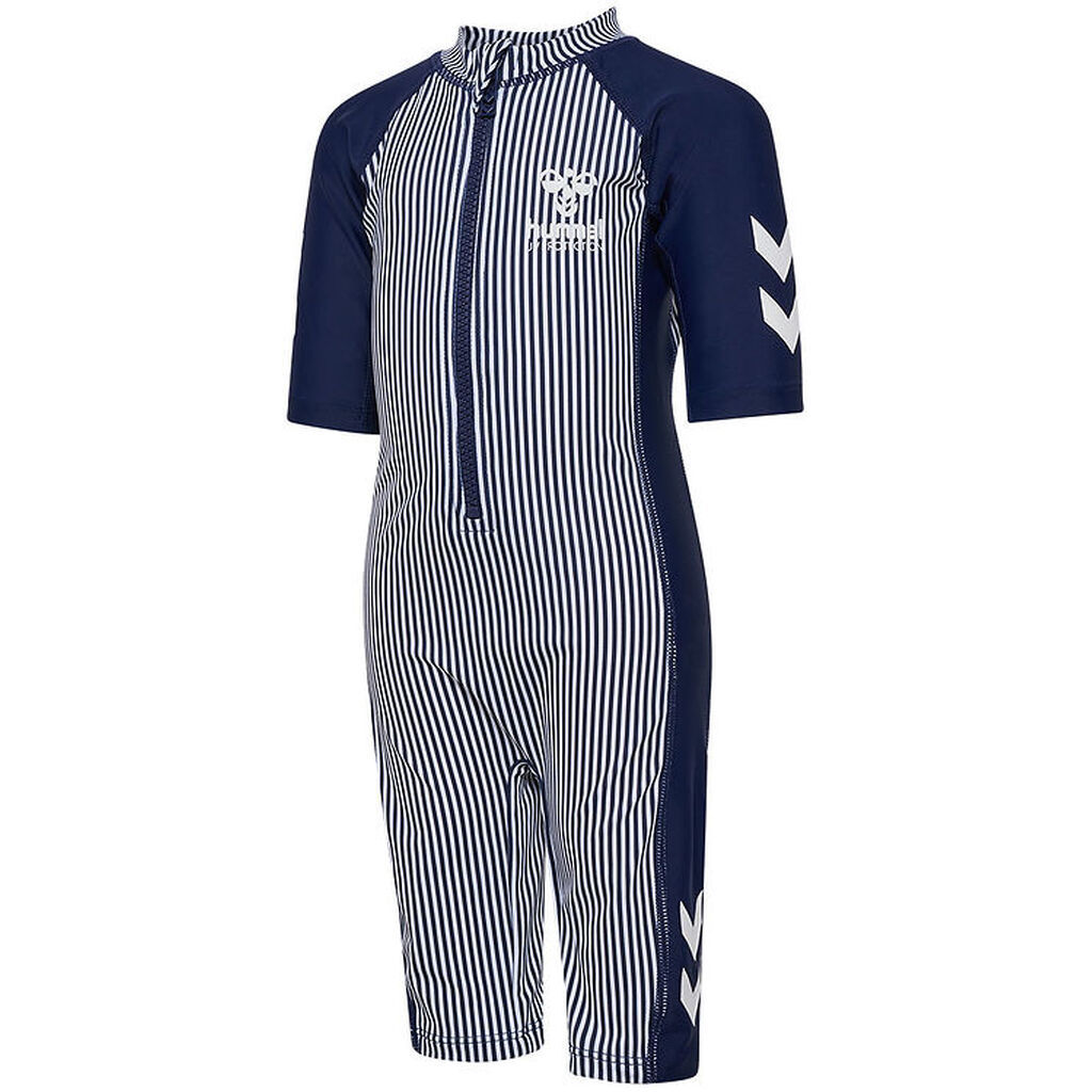 Hummel Badeheldragt - UV40+ - HmlMorgat - Navy Blue/Bright White