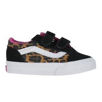 Vans Sko - Old Skool V Leopard Pop - Sort/Multi