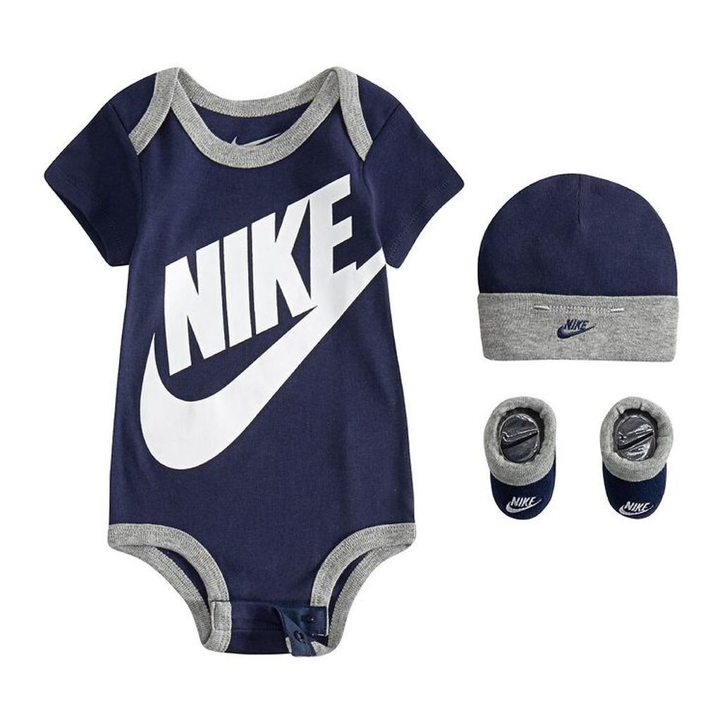 Nike Gaveæske - Body k/æ/Hue/Strømper - Navy/Gråmeleret
