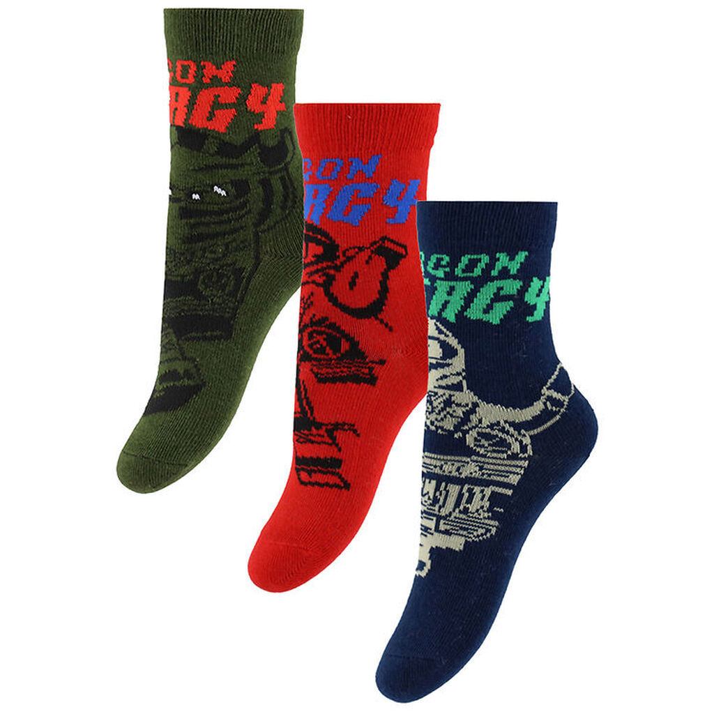 LEGOÂ® Ninjago Strømper - 3-pak - Blå/Grøn/Rød