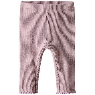 Name It Leggings - Rib - NbfRosally - Keepsake Lilac m. Glimmer
