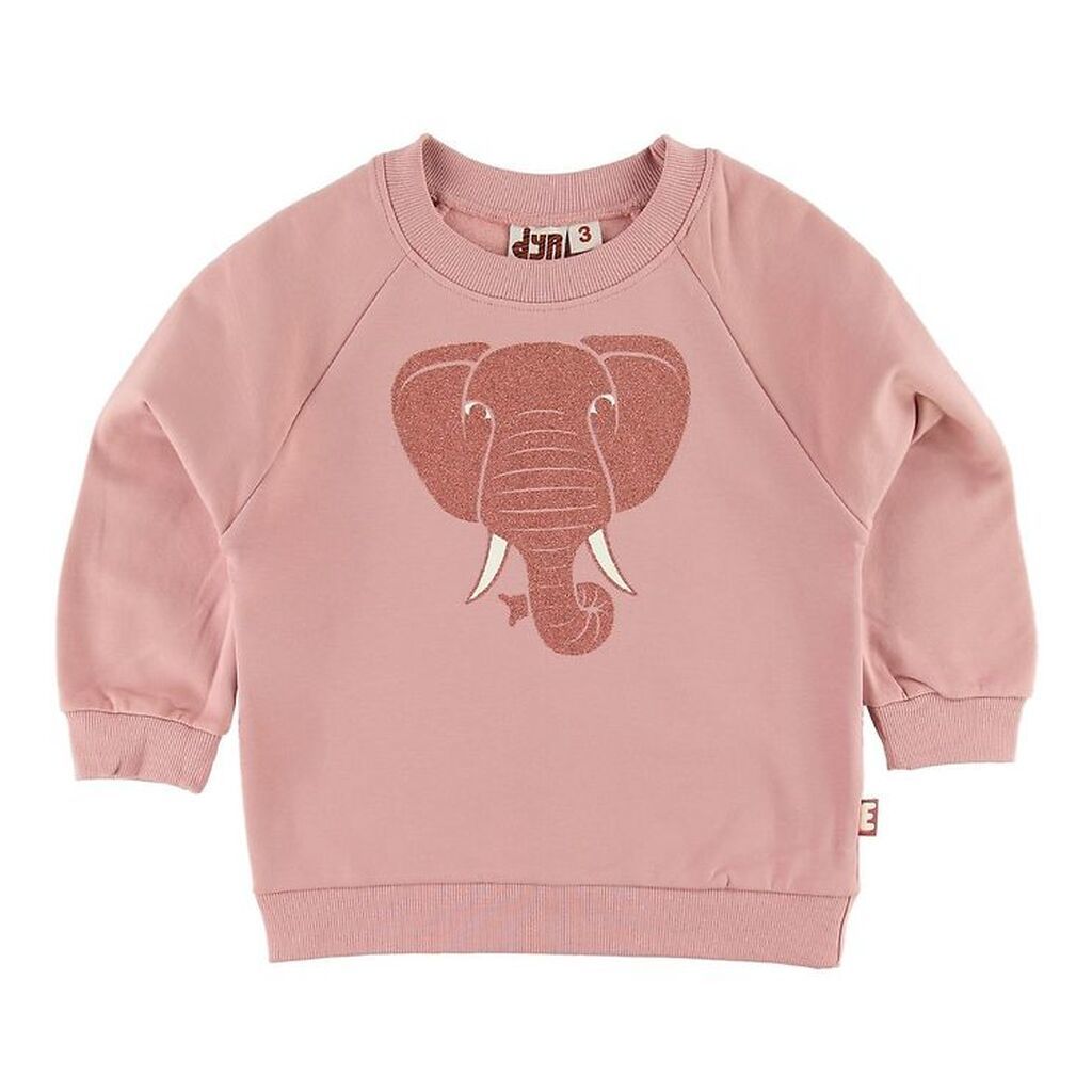 DYR-Cph Sweatshirt - DYRBellow - Rose Glow m. Elefant/Glimmer