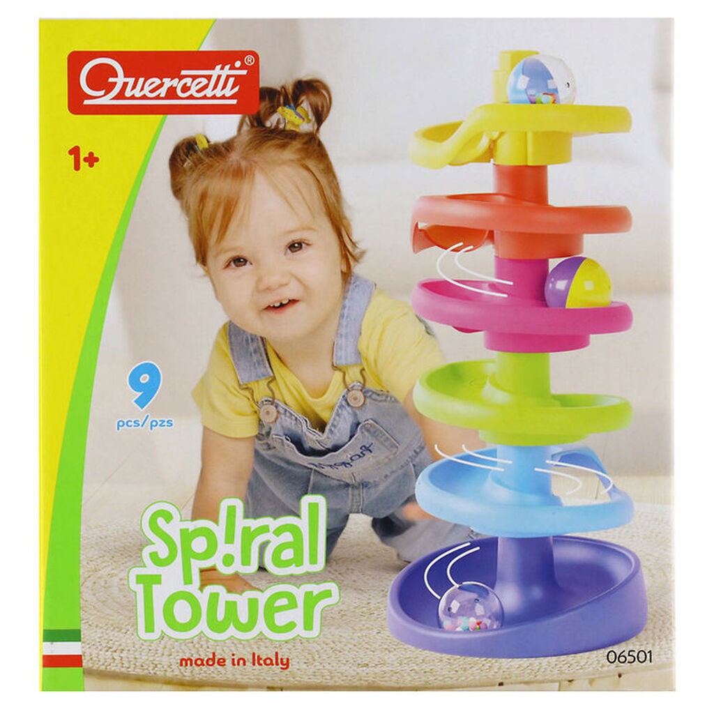 Quercetti Kuglebane - Spiral Tower - 10 Dele - 6501