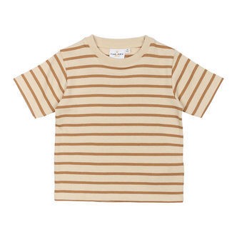 The New Siblings T-shirt - TnstNat - Indian Tan Striped