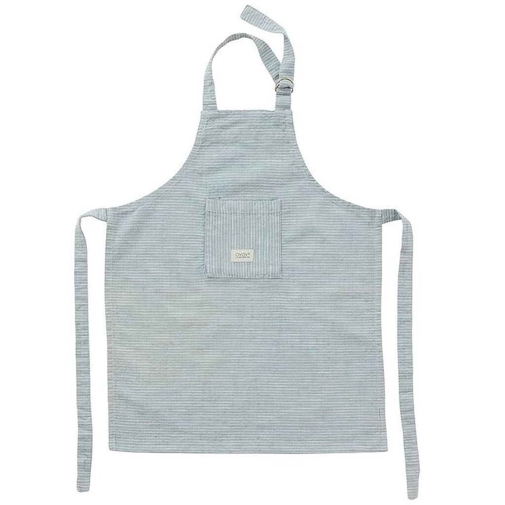 OYOY Forklæde - Mini - Gobi - Hvid/Dusty Blue