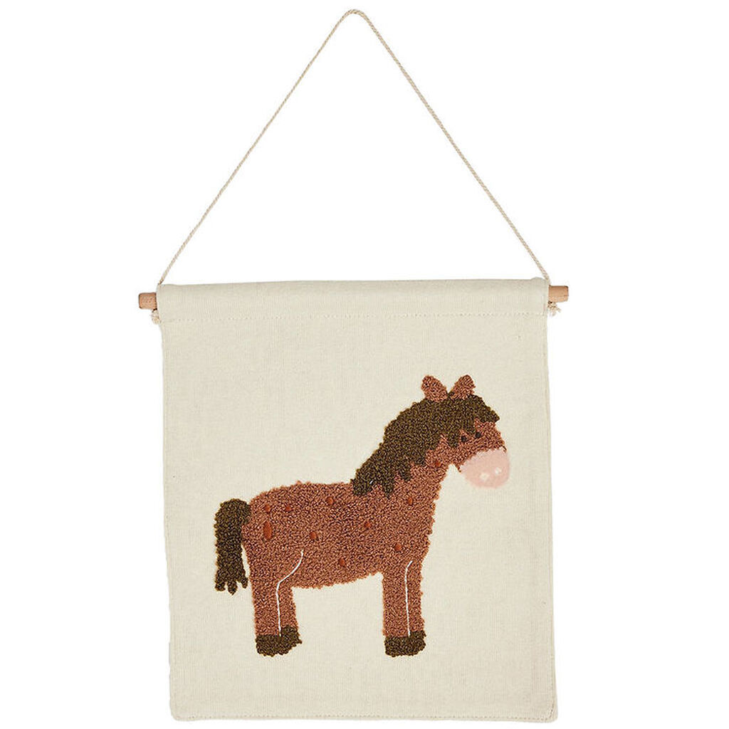 Smallstuff Vægdekoration - 27x24 cm - Horse