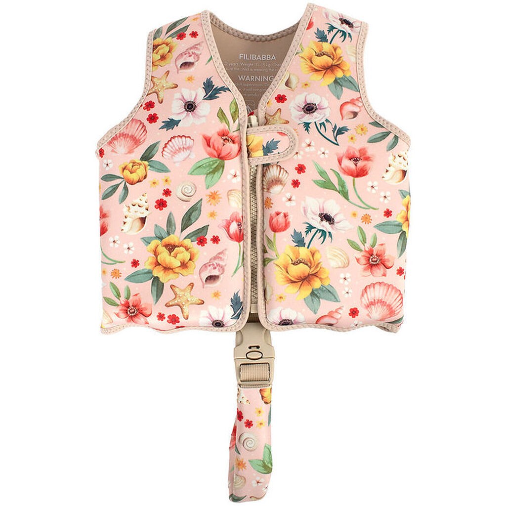 Filibabba Svømmevest - 1-2 År - UV50+ - Ocean Blossom
