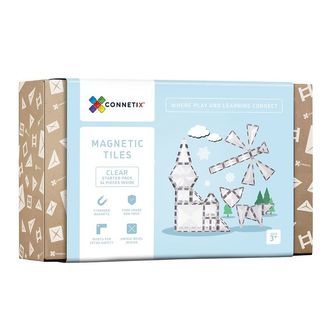 Connetix Magnetsæt - 34 Dele - Clear