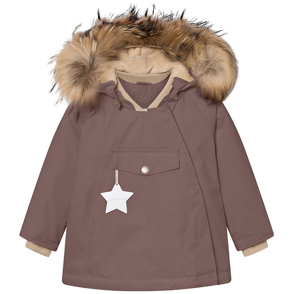 Mini A Ture Vinterjakke - MatWang Fleece/Fur - Peppercorn Plum