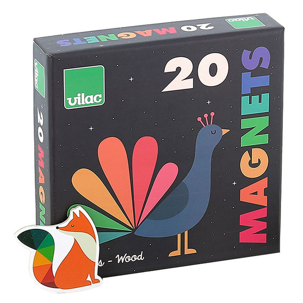 Vilac Magneter - 20 stk - Dyr