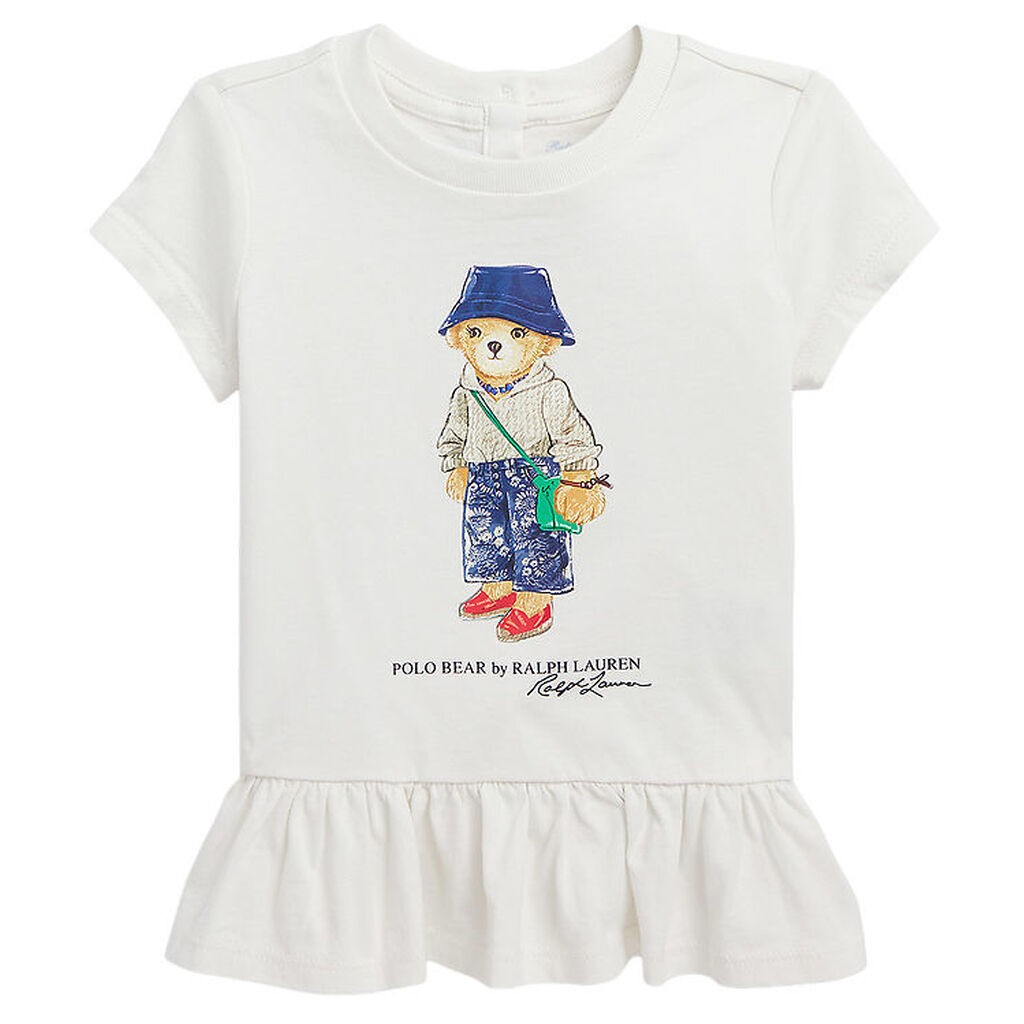 Polo Ralph Lauren T-shirt - Sa - Gråhvid m. Bamse
