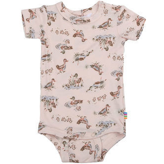 Joha Body k/æ - Bambus - Lyserød m. Ænder