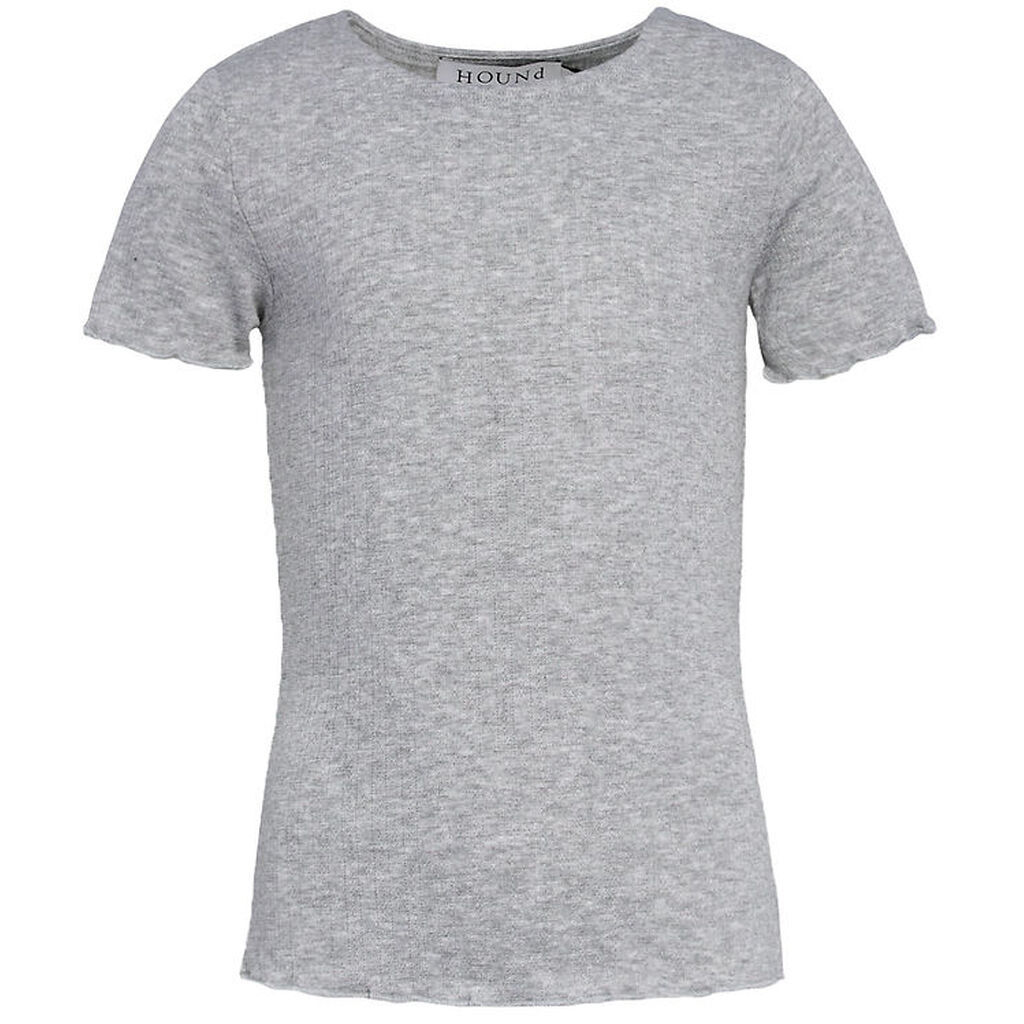 Hound T-shirt - Rib - HdEmily - Grey melangé