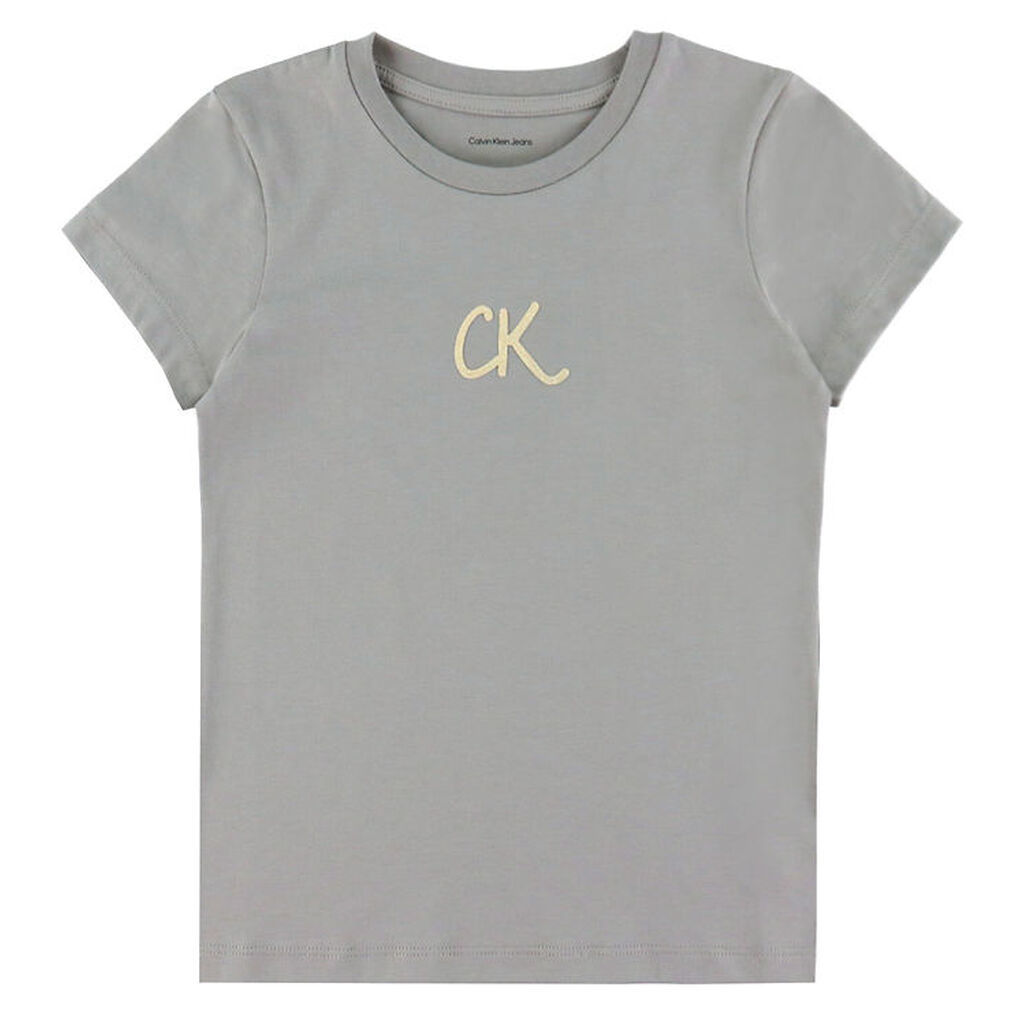 Calvin Klein T-Shirt - Glitter - Mourning Dove Grey