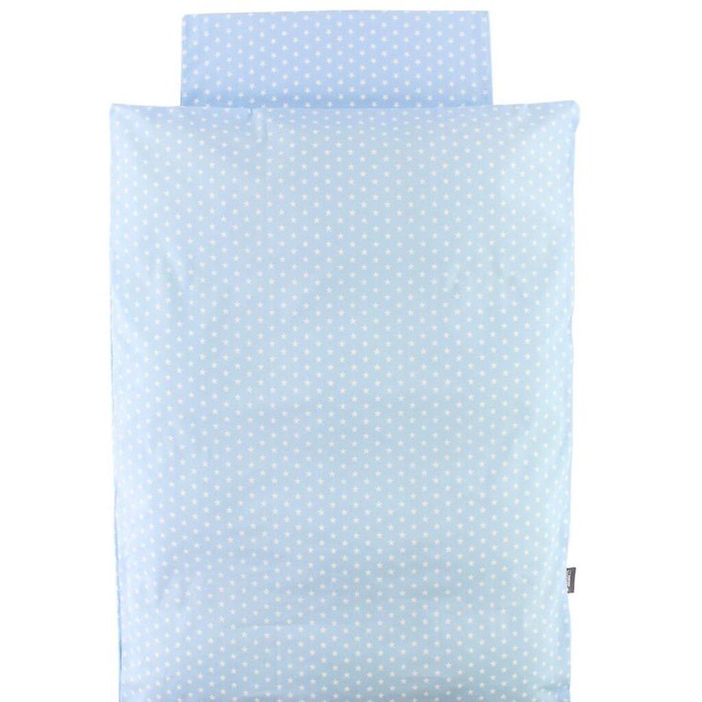 Nørgaard Madsens Sengetøj - Baby - Lyseblå m. Stjerner