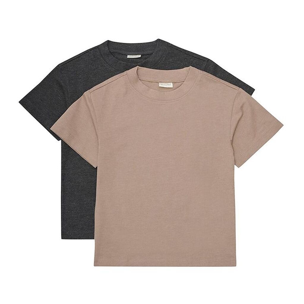 Minymo T-shirts - 2-pak - Fossil