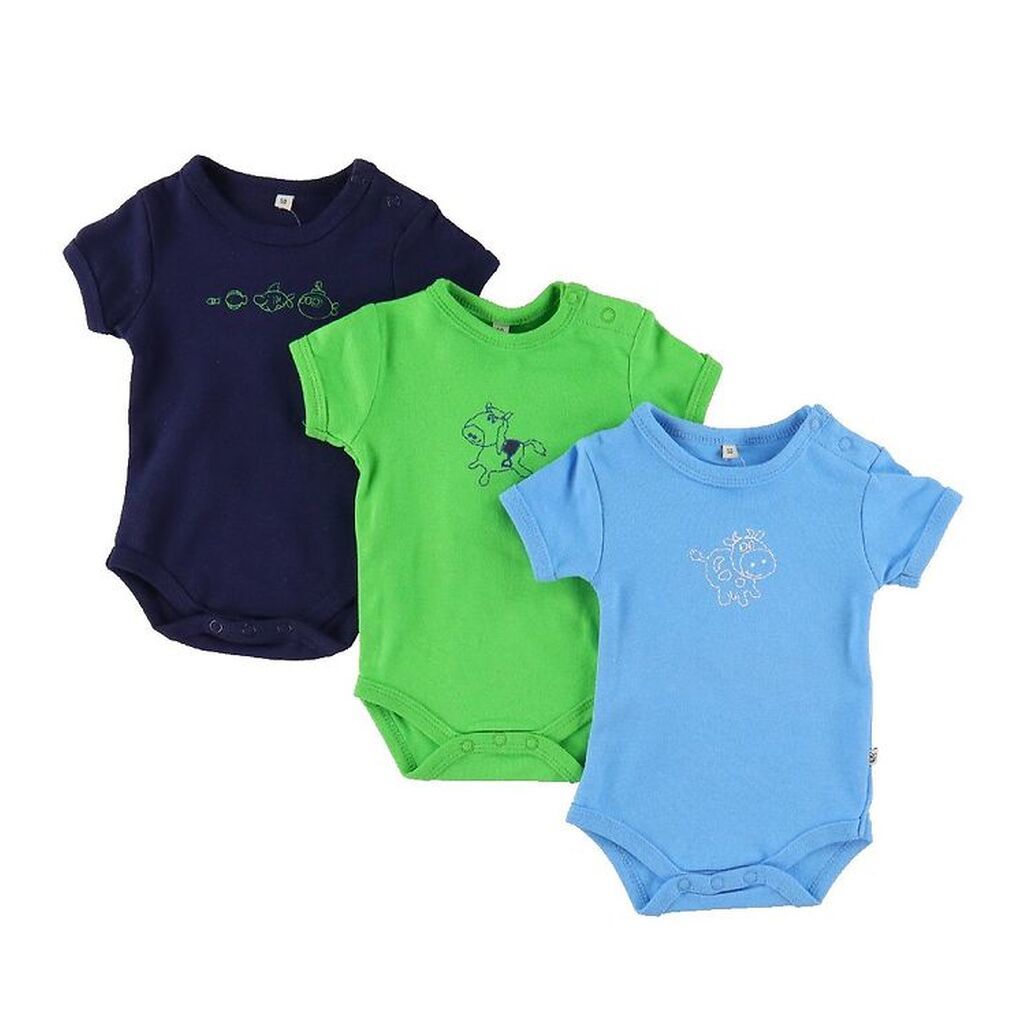 Pippi Body - 1 stk. - Assorteret - K/Æ - Ensfarvet m. Print