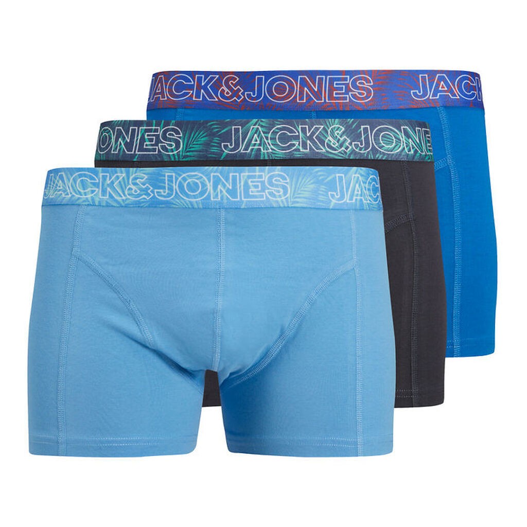 Jack & Jones Boxershorts - 3-pak - JacPeter - Azure Blue/India I