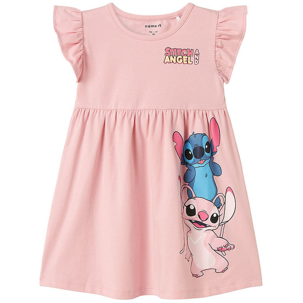 Name It Kjole - NmfAssa - Stitch - Cameo Pink