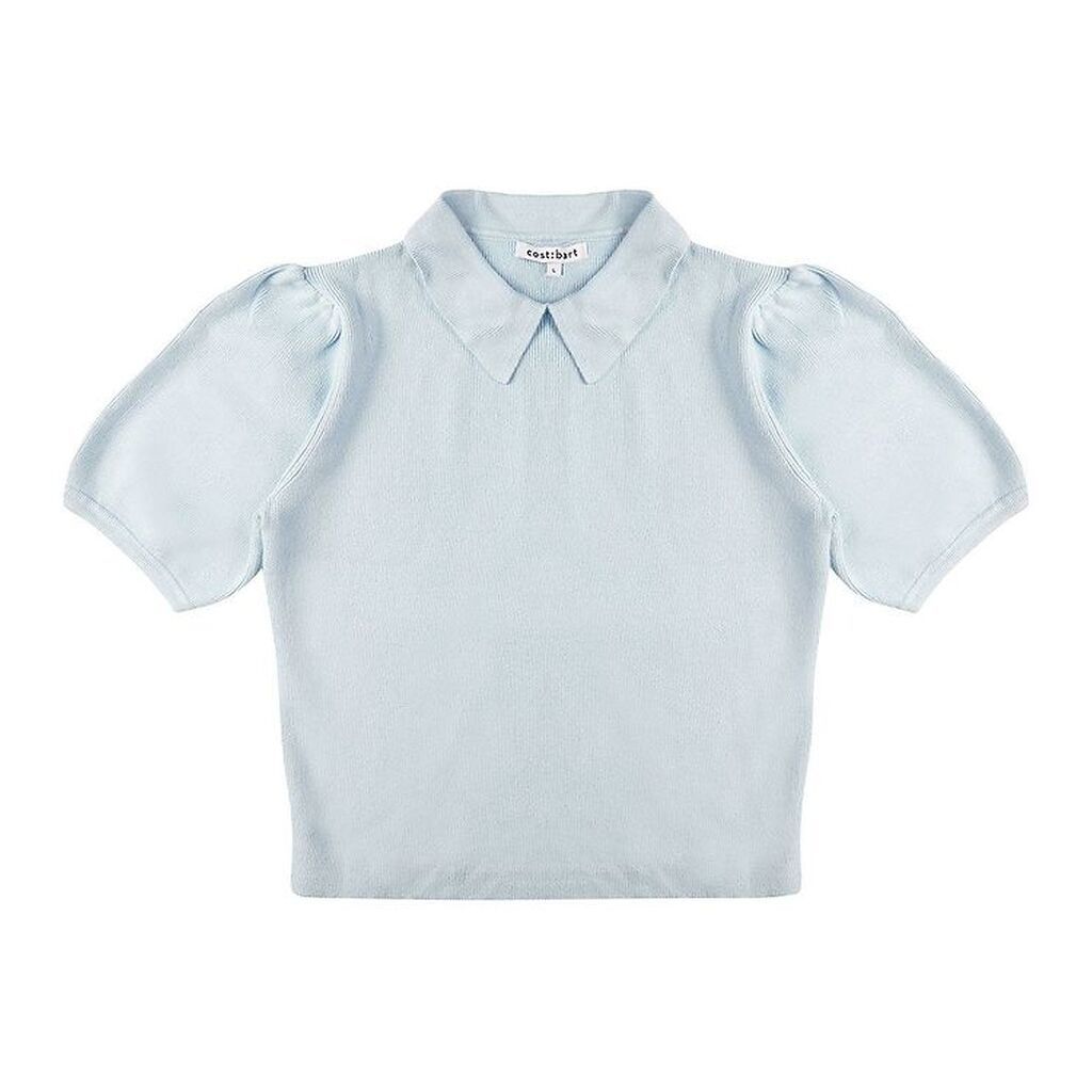 Cost:Bart T-Shirt - Strik - Cropped - CBRoxanne - Celestial blue