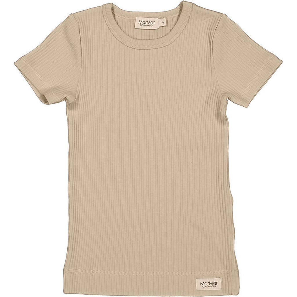 MarMar T-shirt - Rib - Modal - Plain - Stone Wall