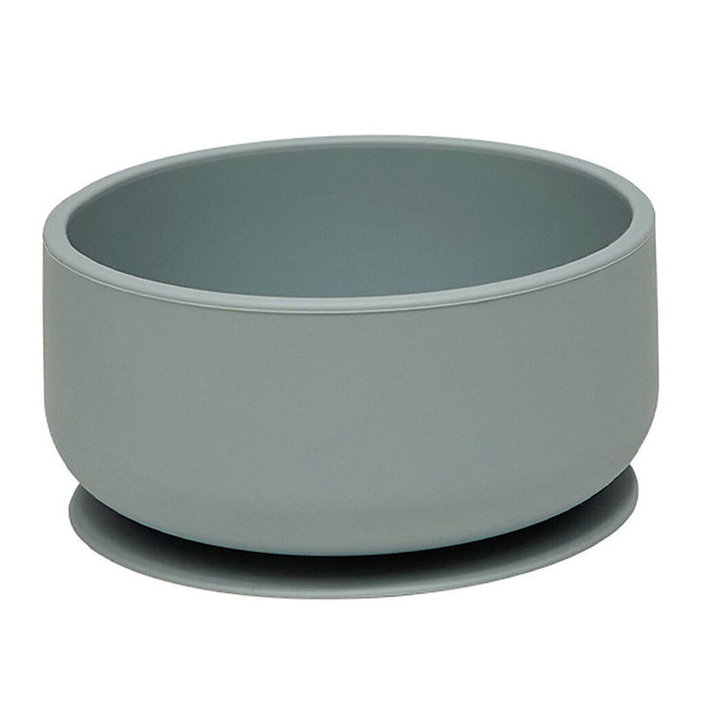 OYOY Skål - Enkei Suction - Silikone - Dusty Blue